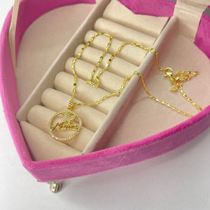 Collar mama corazon CHAPA DE ORO 18k(K207)