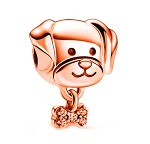 Charm perro dorado(D131)