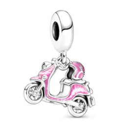 Charm moto rosa(C208)