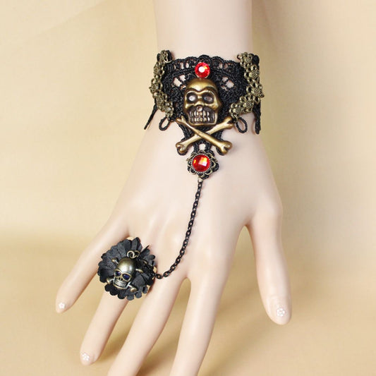 Pulsera anillo calavera