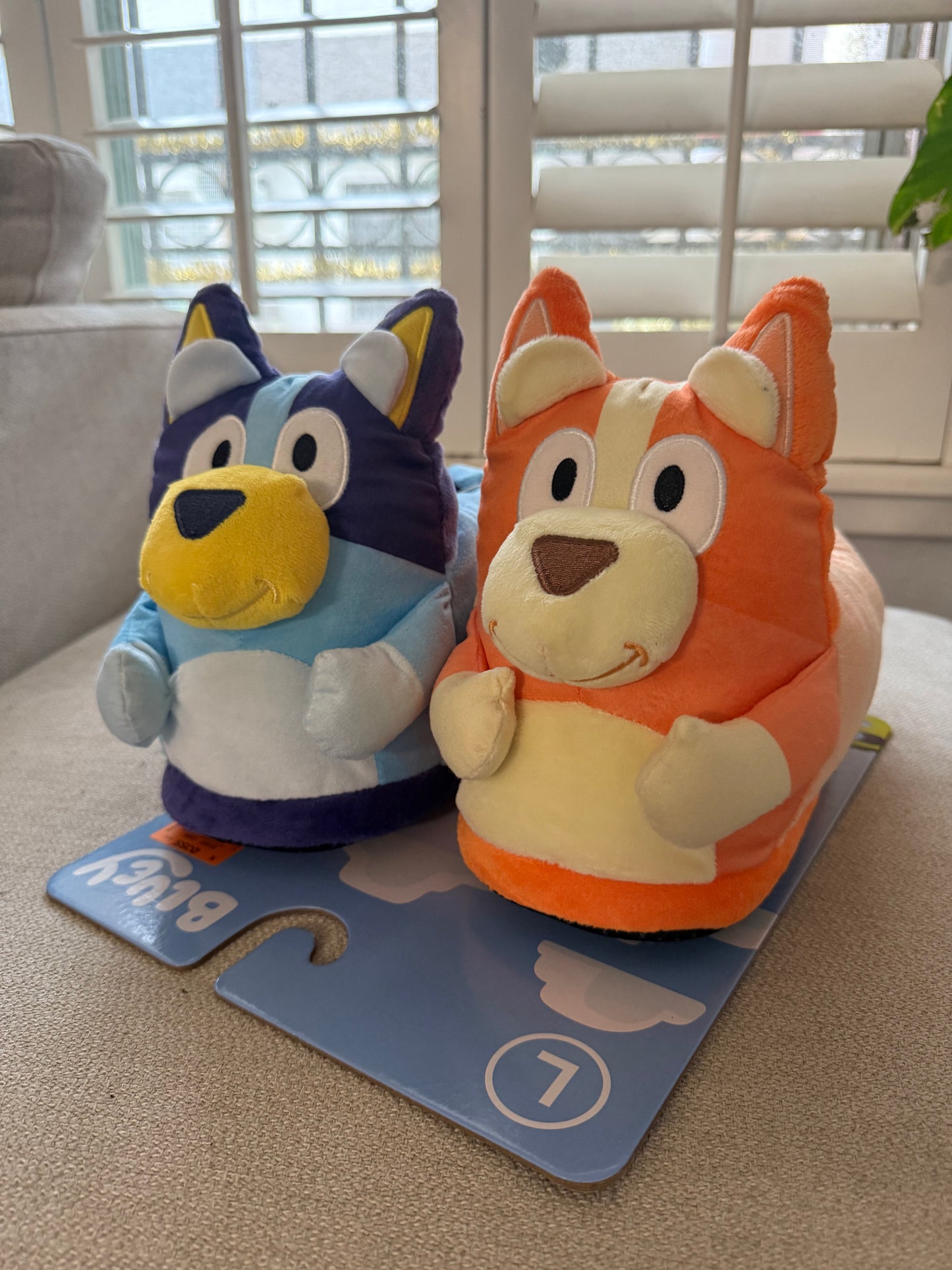 RETO ISELAAHER ( Pantuflas Bluey talla 5.5 - 6 adulto mujer)