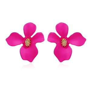 Aretes flor rosa(L208)