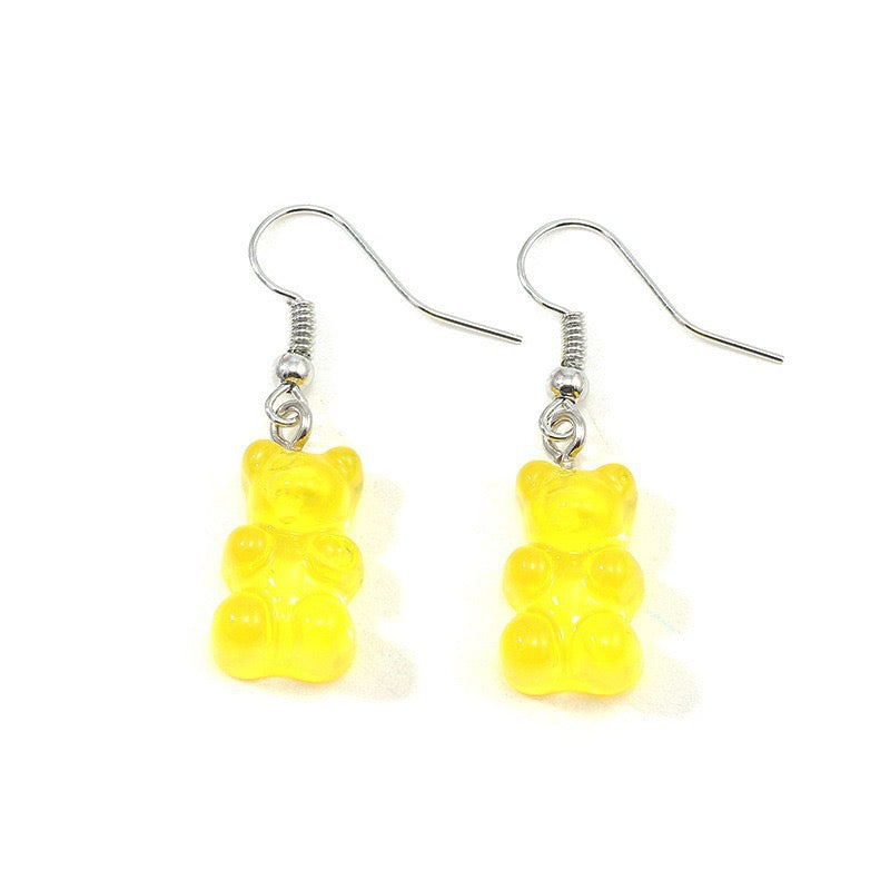 Aretes  panda amarillo(L116)