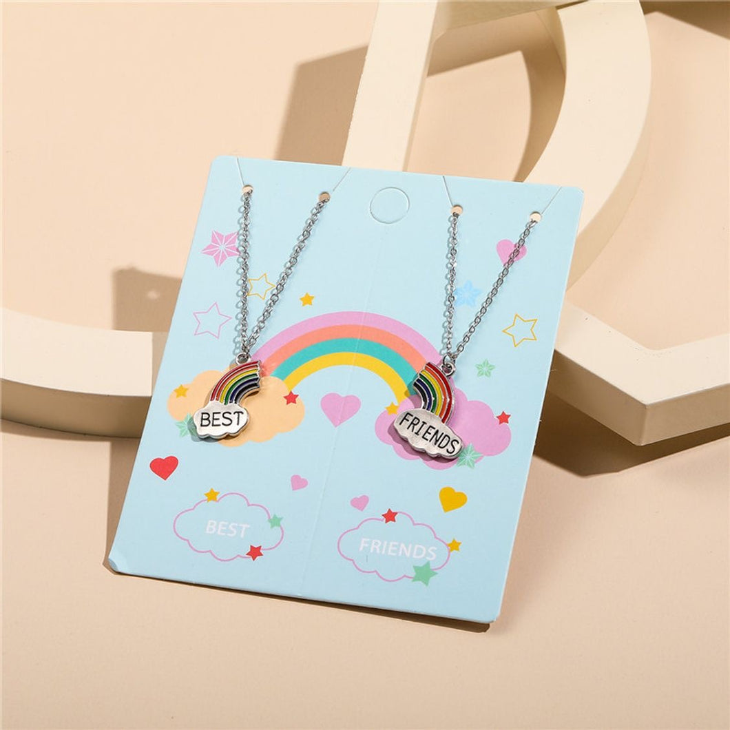 Collares amistad arcoiris 2pzs(A165)