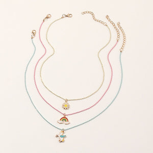 Collares set arcoiris 3 pzs(R77)