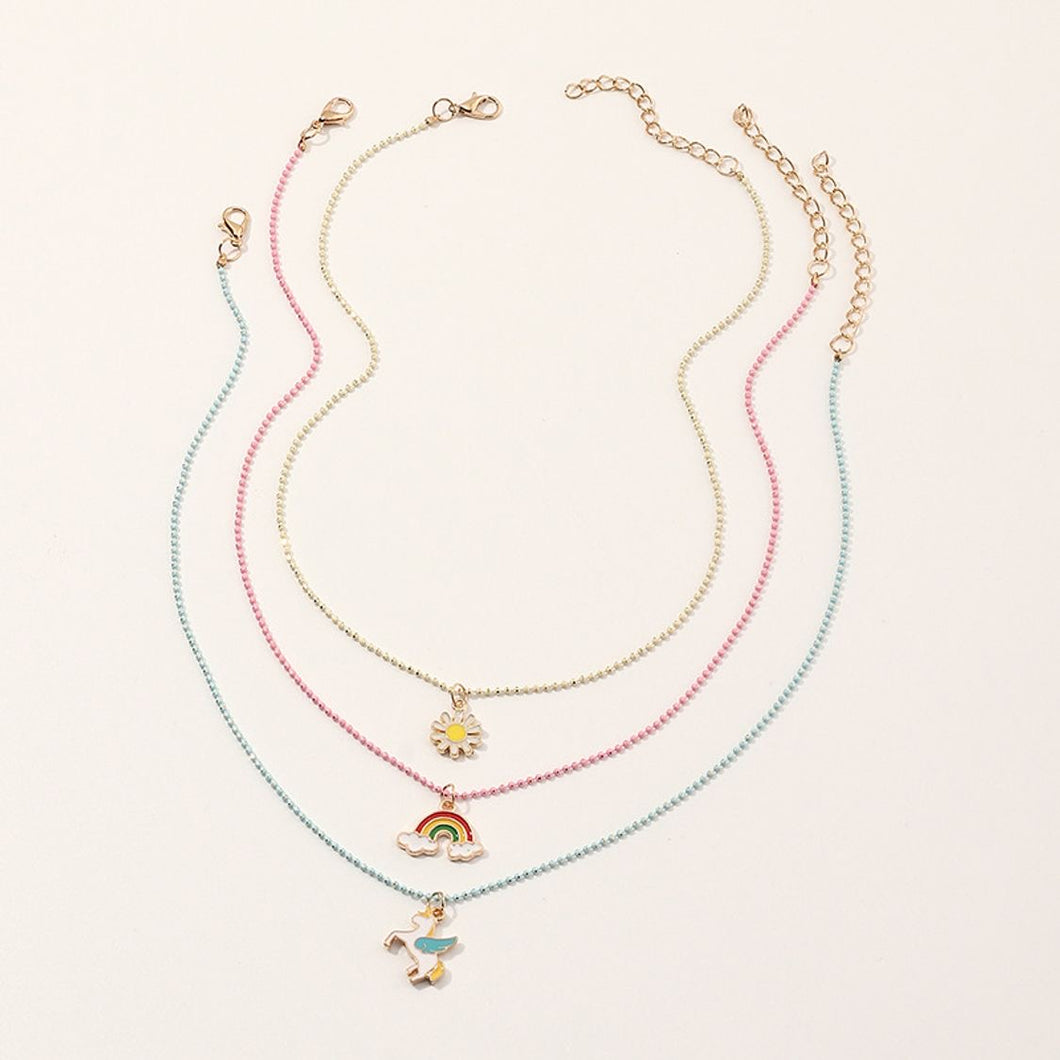 Collares set arcoiris 3 pzs(R77)