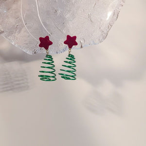 Aretes pino navidad(L107)