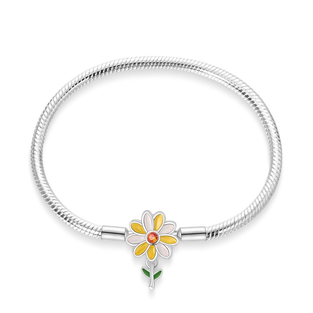 Pulsera flor pand PLATA S925