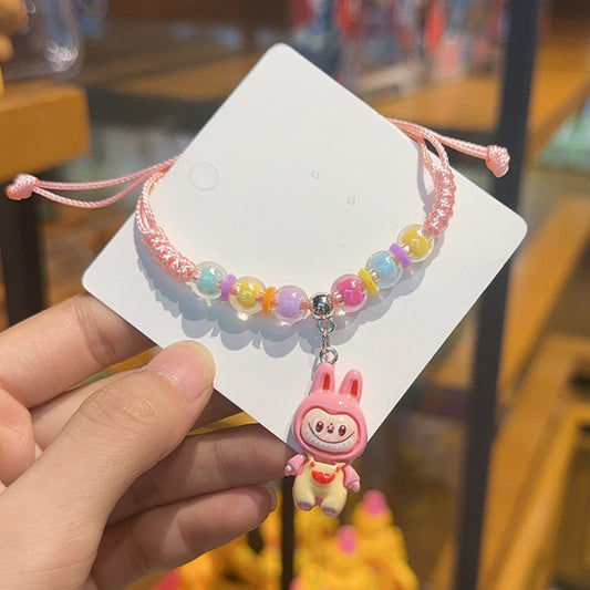 Pulsera labubu rosa(S84)