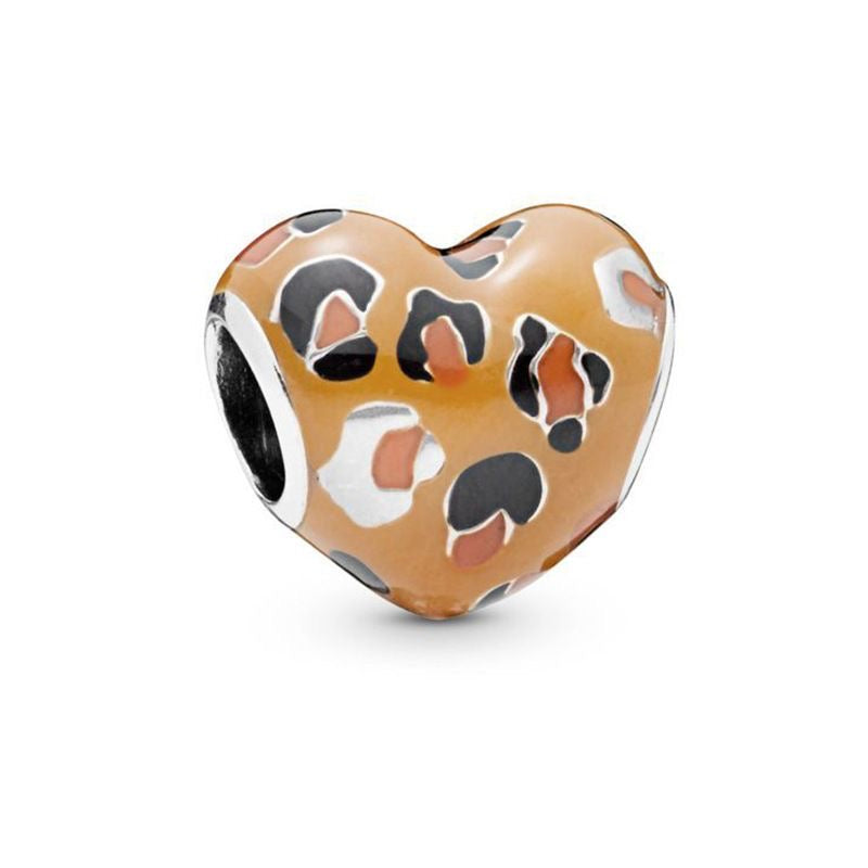 Charm corazon leopardo (I129)