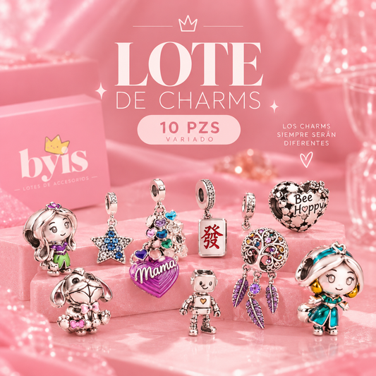 Lote de 10 charms variados