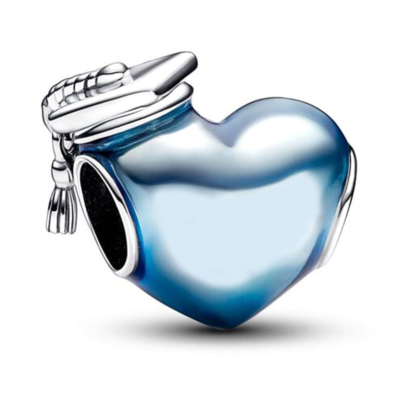 Charm corazon azul(E135)