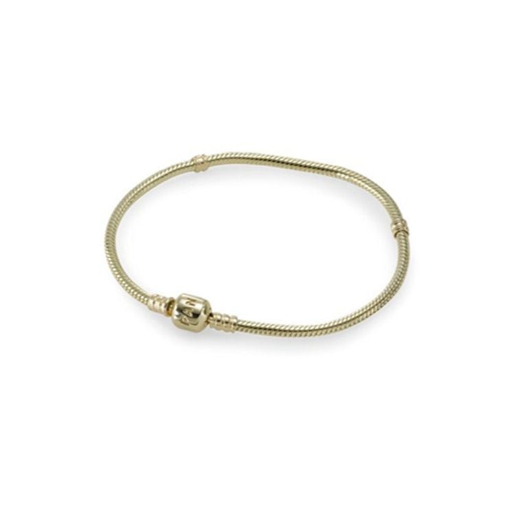 Pulsera logo pand dorada PLATA S925