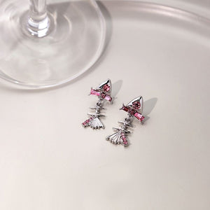 Aretes pez rosa(U50)