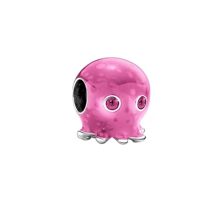 Charm pulpo rosa(X35)