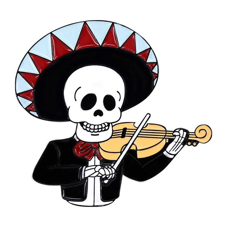 Pin calavera mariachi(B160)