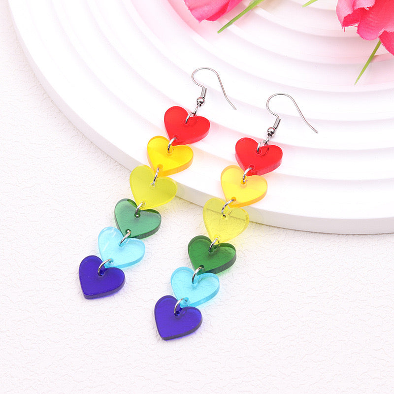 Aretes corazones(K127)