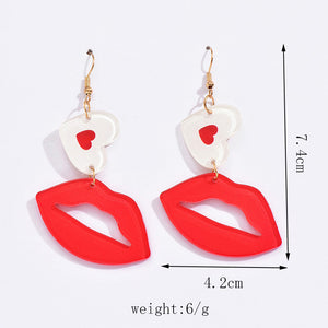 Aretes boca roja(U49)