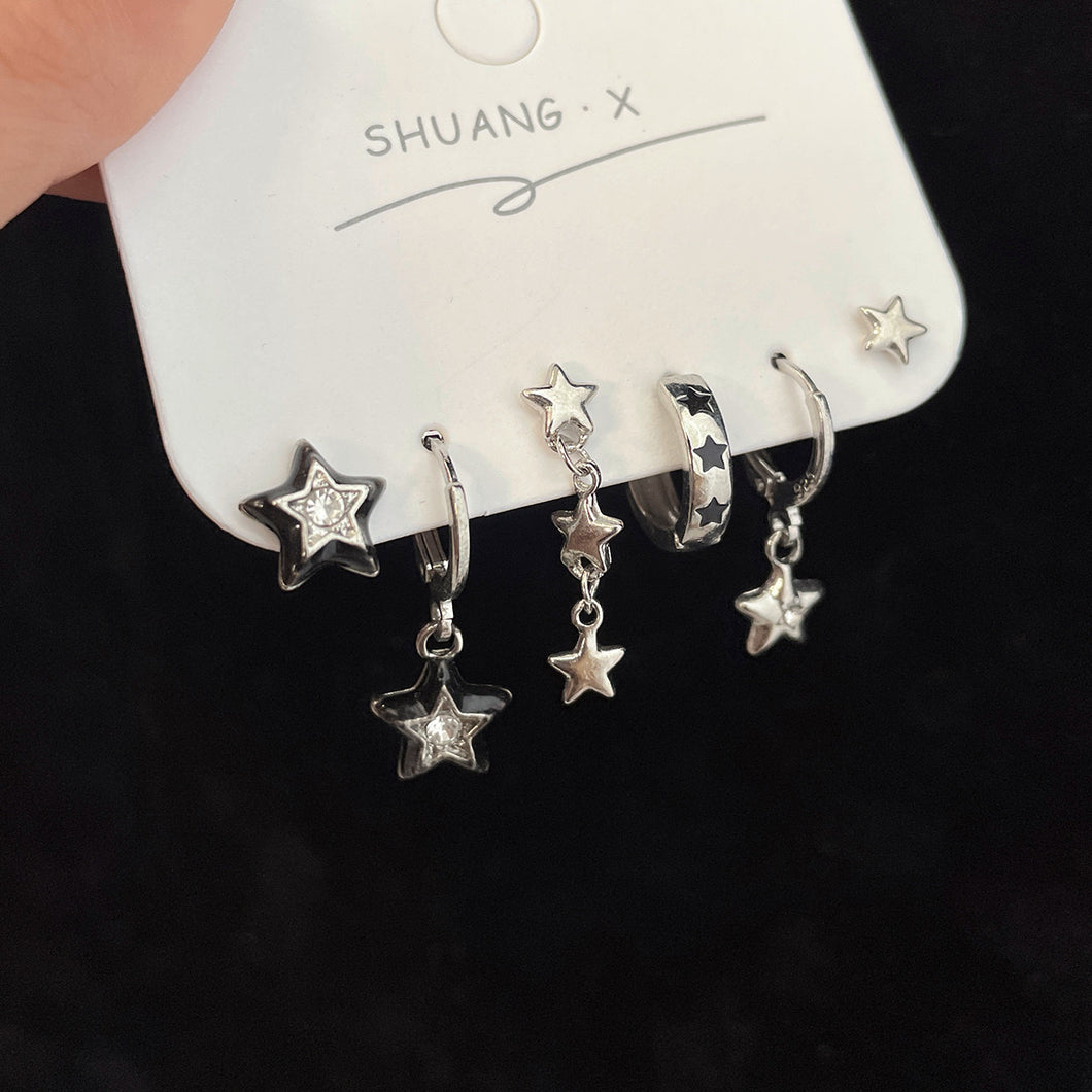 Aretes set estrellas 6 pzs(K166)