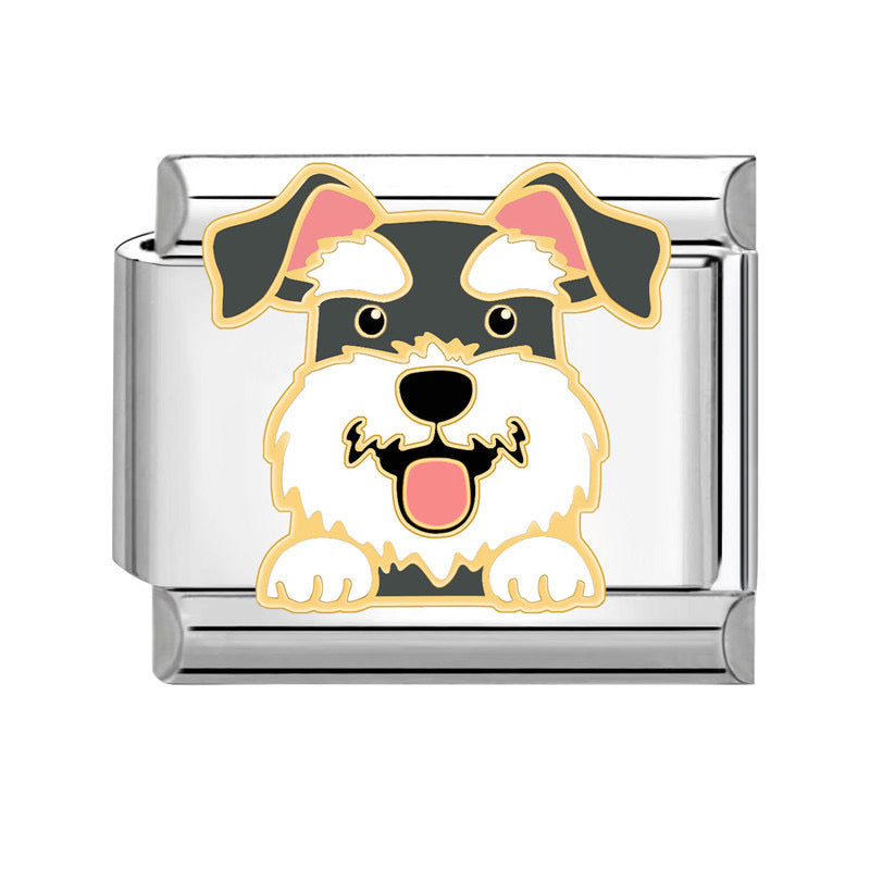 Charm italiano perro shnauzer