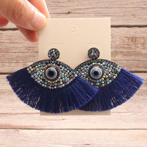 Aretes ojo azul herdas(AA31)