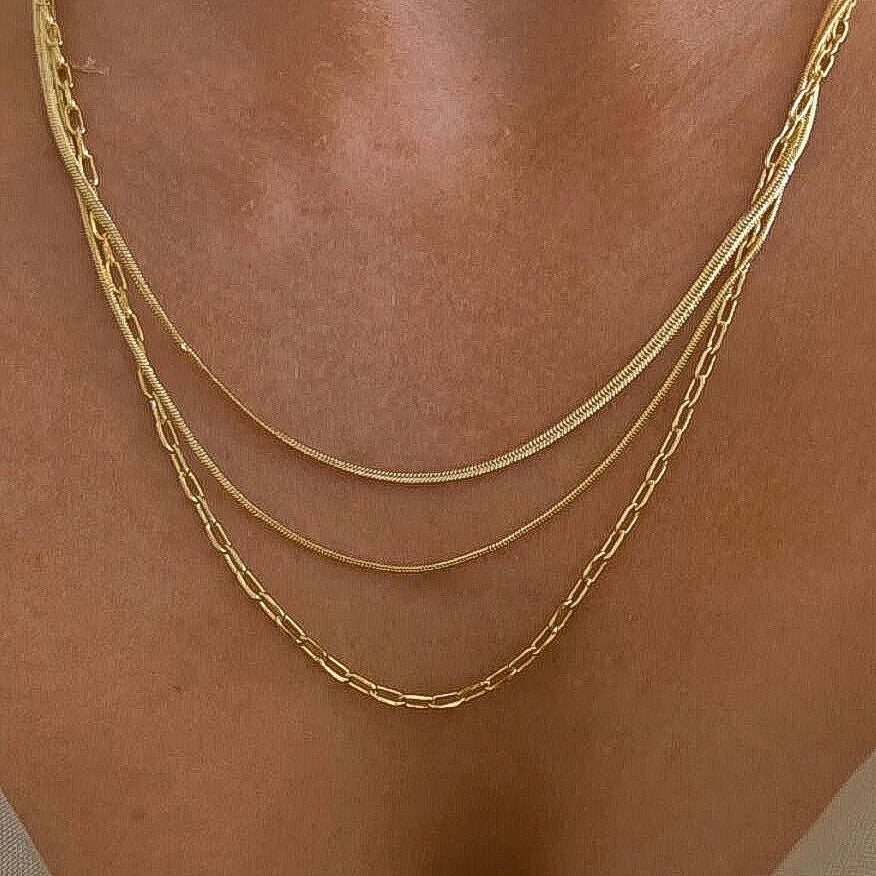 Collar basico  dorado(C145)