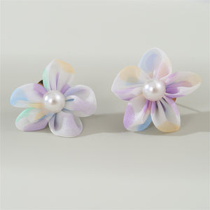 Aretes flor colores(E147)