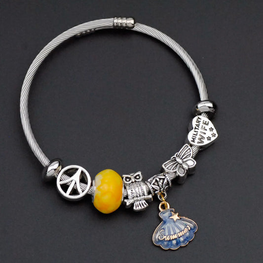 Pulsera charms pan princesa(L235)