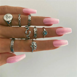 Anillos set 8 pzs baby(L105)