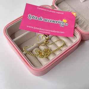 Pulsera mariposa CHAPA DE ORO 18k(E187)