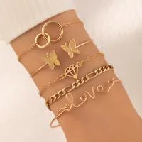 Pulseras set 5 pzs love(K140)