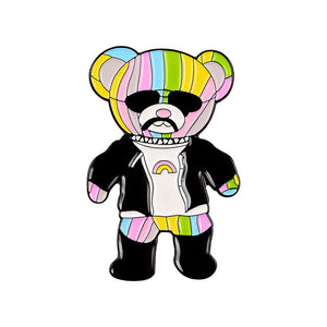 Pin oso rudo ropa(K115)