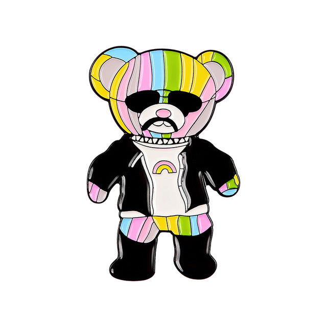 Pin oso rudo ropa(K115)