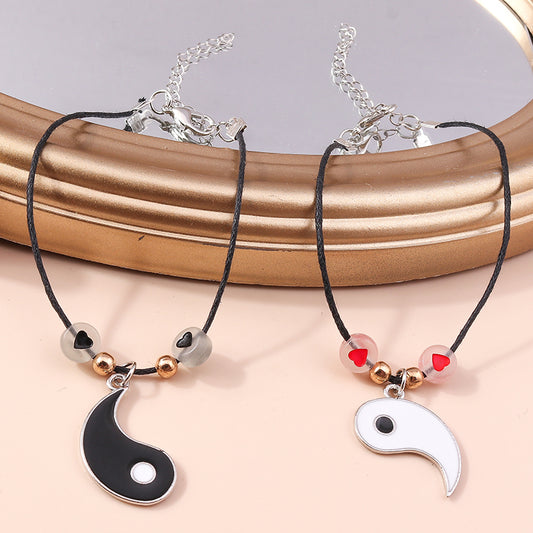 Pulseras set yin y yang 2pzs(L162)